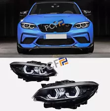 LED Headlights Assembly For BMW 2 Series F23 F22 F87 M2 Xenon/HID Facelift 14-21