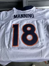 Peyton Manning #18 Denver Broncos NFL On Field Football Jersey Sz 40 White 1C