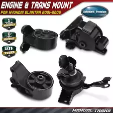 4x Manual Trans Engine Motor & Transmission Mount for Hyundai Elantra 2001-2006 (For: Hyundai Elantra)