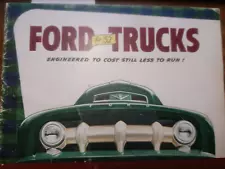 1952 Ford All Series Trucks Sales Catalog - Original