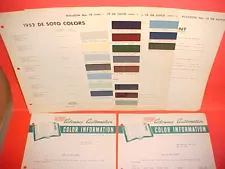 1952 DESOTO FIREDOME DELUXE CUSTOM CONVERTIBLE SPORTSMAN SUBURBAN PAINT CHIPS +