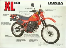 Honda XL600R (1983) Factory Issue Dealers Sales Brochure XL 600 R RD PD03 EY20 #