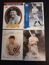 4 ct lot of Different Ty Cobb Cards Tigers