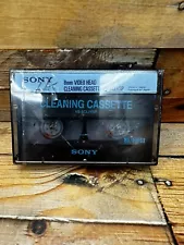 Sony Hi8 & 8mm Video Head Cleaning Cleaner Cassette Tape V8-6CLHSP - New Sealed