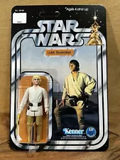 Vintage Star Wars Luke Skywalker Action Figure on 12 Back custom card DT