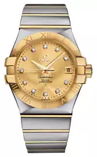 Omega Constellation Automatic Steel 18K Gold Unisex Watch 123.20.35.20.58.001