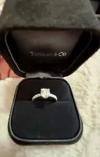 Tiffany & Co. Platinum, Diamond Women's Engagement Ring Size 4 W/papers And Box