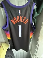 Devin Booker #1 Phoenix Suns 2021-22 CITY EDITION Swingman Jersey Black