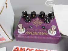 Analogman King of Tone V4 High Gain Red Side Overdrive Pedal