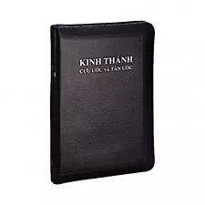 Vietnamese Bible, Cadman Version, Black Leather Zipper, Large