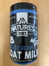 Natures Diet Pet Dried Whole Cream Goat Milk for use as High Protein for Pets