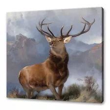 The Monarch of the Glen Edwin Landseer Stag Deer Canvas Print Picture Wall Art