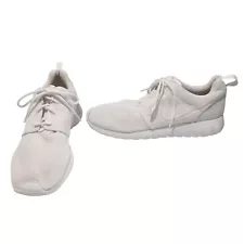 Nike Roshe One Triple White Flyknit Sneakers 9.5 Lightweight Comfort Run Cusion