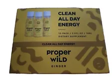 Proper wild clean all day energy shots Ginger 12 Pack