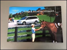 2003 Chrysler Town and Country Voyager Van 24-page Sales Brochure Catalog