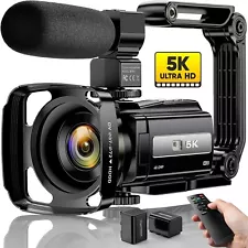 5K Video Camera Camcorder 48MP UHD WiFi IR Night Vision Vlogging Camera