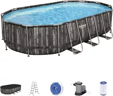 Bestway Power Steel 20' x 12’ x 48’’ Oval Pool Set Platinum Series - Preowned