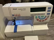 Pfaff Creative 7550 Embroidery And Sewing Machine with Accessories.