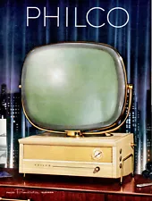 PHILCO PREDICTA TV 1950s Model 4242 Advertisement 5 x 7 Giclee Print