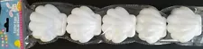 Happy Easter Iridescent Seashells Plastic Fillable Eggs Clam Shells, 5/Pk