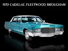 1970 Cadillac Fleetwood Brougham NEW METAL SIGN: Primo Restoration!