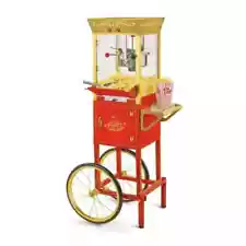 8 oz. 600-Watt Gold Vintage Kettle Popcorn Machine