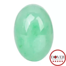 GIT 8.55ct FEI CUI A Jade Oval Cabochon Cut Loose Stone NR