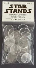 Pack of 20 Star Wars Vintage Action Figure Display Stands Palitoy Kenner 1977