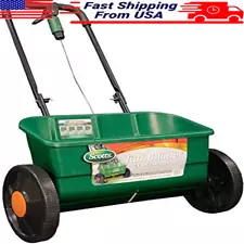 Lawn Care Drop Spreader 10K sq.ft Capacity Heavy-Duty Frame 22" Spread Pattern