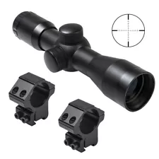 Compact 4x30 Rifle Scope + Rings For Mossberg 702 802 Plinkster Henry 22 Rifle