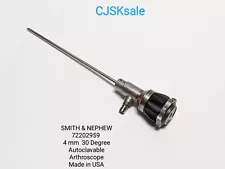 SMITH & NEPHEW 72202959 4mm HD 30 Degree Autoclavable Arthroscope (USED).