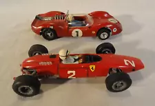 WOW! 1960`S COX FERRARI F-1 AND LOTUS 40 ORIGINAL 1/24 SLOT CARS FOR RESTORATION