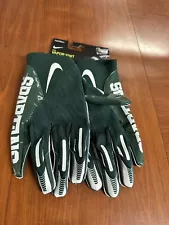 NIKE VAPOR KNIT FOOTBALL GLOVES MICHIGAN STATE SPARTANS DX5216-315 SIZE 3XL XXXL