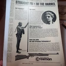 1970's Print Sales AD Art Advertisement CROSSMAN Air Rifle BB Gun 760 7 OTHERS