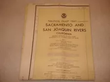 Nautical Chart 18661 Sacramento & San Joaquin Rivers dated 1976