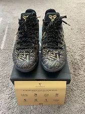 Kobe XI 11 Mamba Day ID Custom 4.13.16 Black Gold Size 10 (2016)