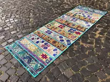 Patchwork Rug,Vintage Rug,Turkish Rug Runner, Handmade Rug, Rug 2,6 X 7,7 Ft