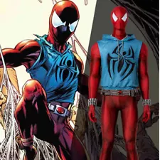 Scarlet Spider-man Across The Spider-Verse Cosplay Costume Ben Reilly 3D Outfit