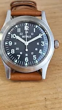 Benrus MIL-W-46374 General Purpose Military Reissue Wrist Watch Swiss 36mm