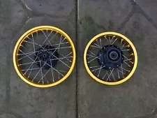 1984 Honda CR60 Gold Front and Rear Wheel