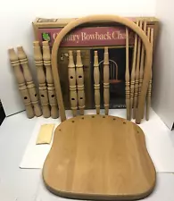 Whittier Wood Country Bowback Chair No. 45W Solid Hardwood Ready to Assemble