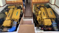 cat 3126 420 HP Marine engines complete with twin disk transmissions