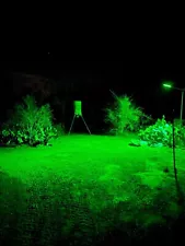 Hog Hunting Light Green Solar Light for Hunting Hogs on Feeders