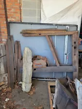 Antique Early 1900's LARGE Wooden Farm Floor Weaving Loom 67"