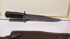 damascus bowie knife