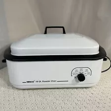 Vintage Nesco Electric 18 Quart Turkey Roaster Oven Model 4208-14 CLEAN