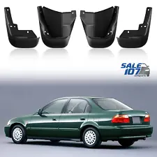 For 1996-2000 Honda Civic Coupe Sedan Mud Flaps Splash Guards 4 Pc Front+Rear