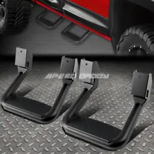 2 Aluminum Side Steps for Chevy GMC Dodge Ford Toyota Pickup Trucks SUVs Black