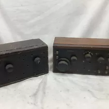 TWO Antique Crosley 51 Tube Radio Regenerative Receiver Untested 1 Complete