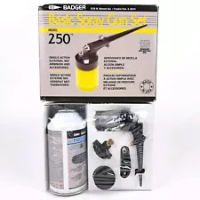 Badger Airbrush 250 Spray Gun Basic Set with Propel #250-3 NEW Sealed